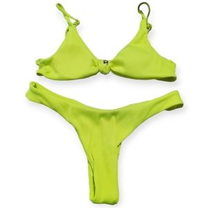 SHEIN 2 piece ribbed swimsuit